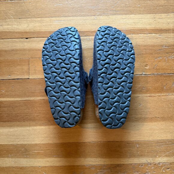 Birkenstock Boston Wool Felt Clog Grey Size 38 - Picture 2 of 5